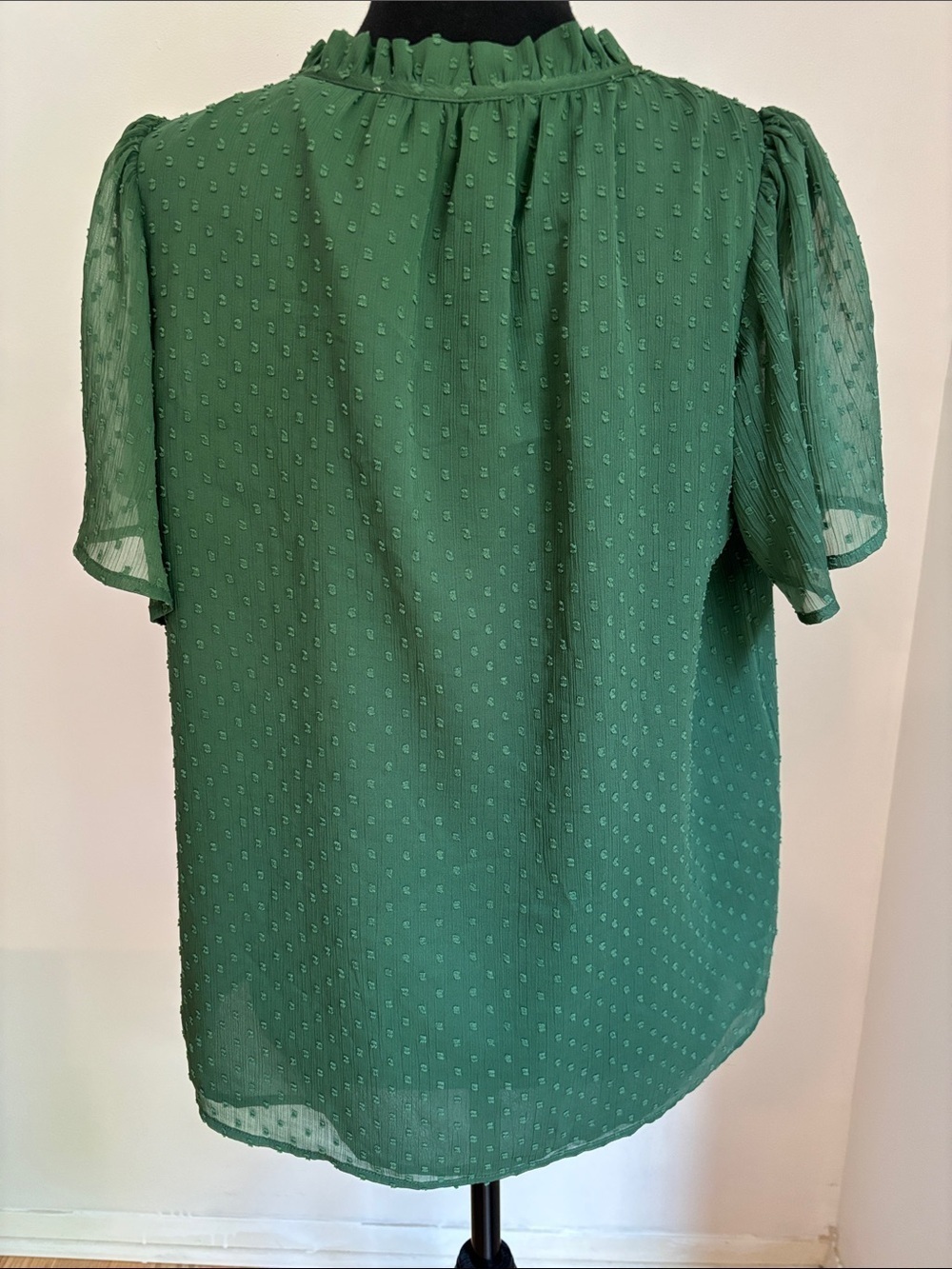 Gorgeous LOFT boho fully lined green blouse women small - Picture 2 of 2